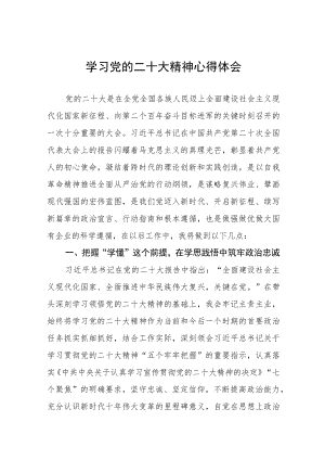 公务员学习党的二十大精神个人心得体会 (精编3份).docx