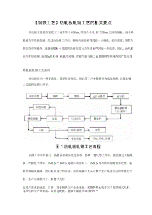 【钢铁工艺】热轧板轧钢工艺的相关要点.docx