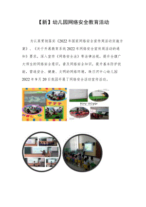 【新】幼儿园网络安全教育活动.docx