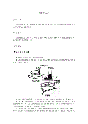 黑色的火焰实验内容.docx