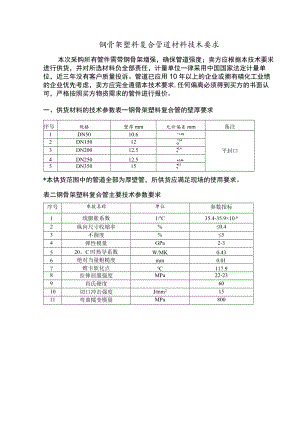钢骨架塑料复合管道材料技术要求.docx