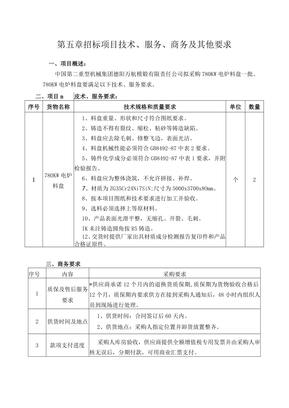 第五章招标项目技术、服务、商务及其他要求.docx_第1页