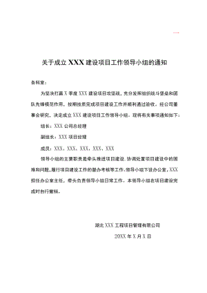 成立工作领导小组的通知.docx