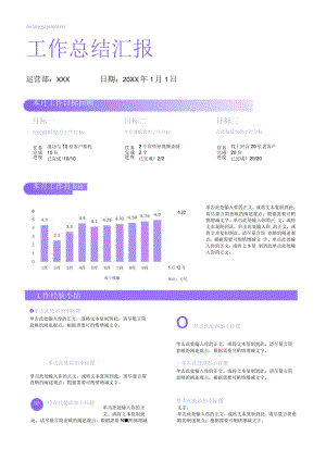 工作总结汇报单页.docx