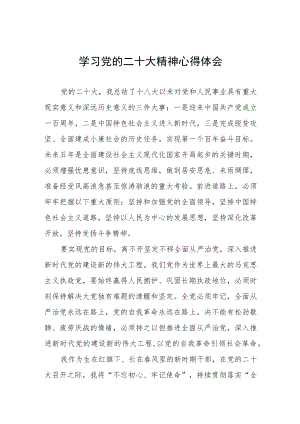 公务员学习党的二十大精神个人心得体会.docx