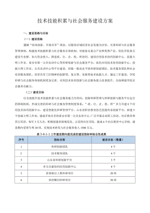 技术技能积累与社会服务建设方案.docx