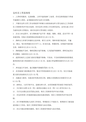 仓库员工奖惩制度.docx