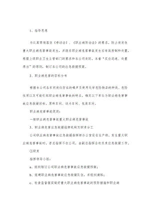 公司职业病危害事故应急救援预案.docx