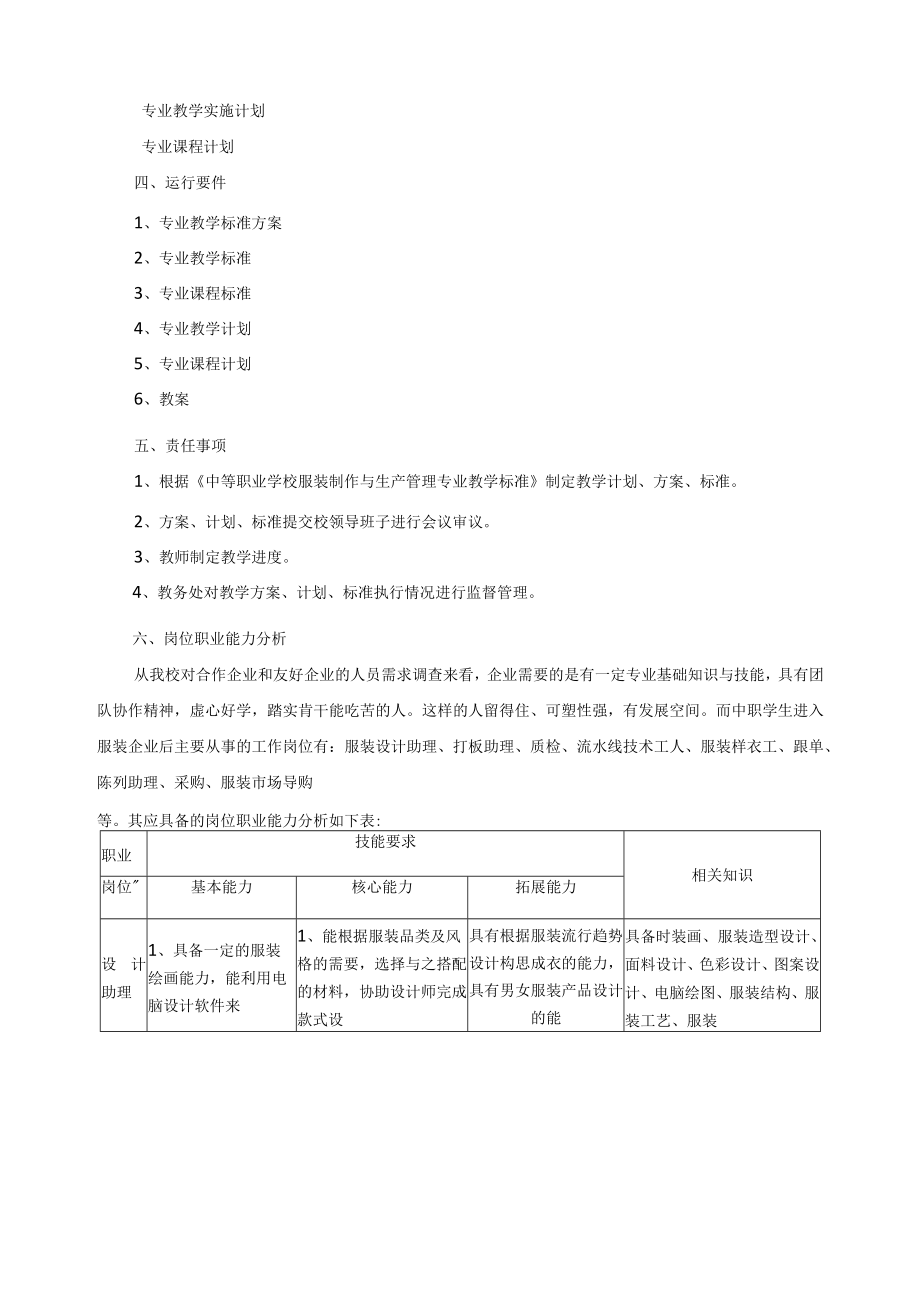 服装设计与工艺专业教学改革实施方案.docx_第2页