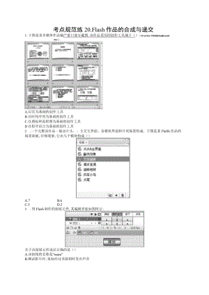 考点规范练20Flash作品的合成与递交.docx