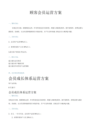 顾客会员运营方案.docx