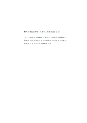 氨制冷类压力容器压力管道使用安全管理相关检查记录表格.docx