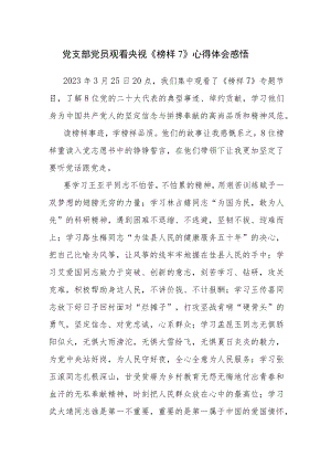 观看央视《榜样7》心得体会感悟6篇.docx