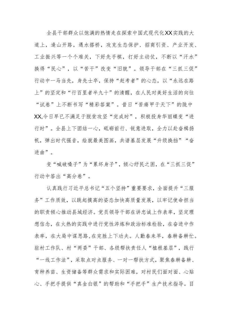 开展“三抓三促”行动工作总结.docx_第2页