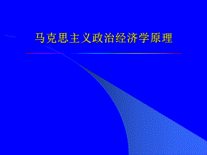 马克思主义政治经济学原理.ppt