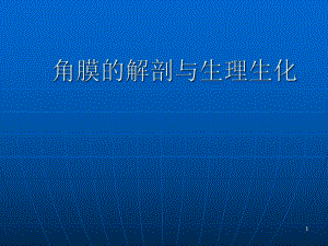 角膜的解剖与生理医学PPT课件.ppt
