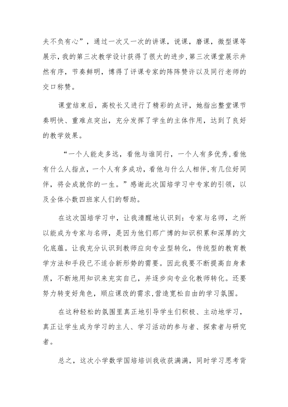 2023年教师国培送教下乡研修项目培训学习心得体会共6篇.docx_第3页