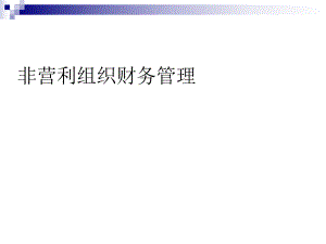 非营利组织财务管理.ppt