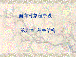 面向对象程序设计6程序结构.ppt