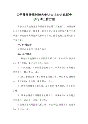 关于开展矛盾纠纷大走访大排查大化解专项行动工作方案.docx