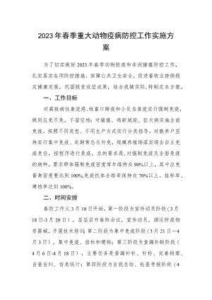 2023年春季重大动物疫病防控工作实施方案.docx