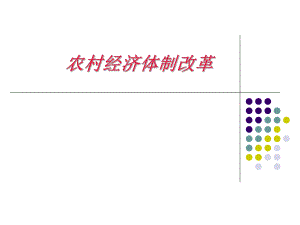 农村经济体制改革.ppt