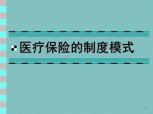 医疗保险的制度模式.ppt