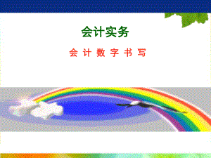 单招会计实务会计书写规范.ppt