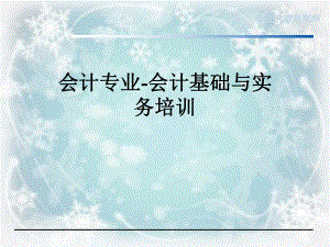 会计专业会计基础与实务培训.ppt
