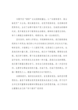 2023年党员观看《榜样7》心得体会范文.docx