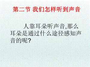 第二节我们怎样听到声音精品教育.ppt