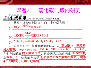 第六单元课题2二氧化碳制取的研究精品教育.ppt