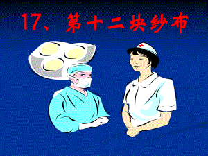 第十二块纱布精品教育.ppt
