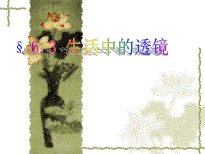 第三节生活中的透镜上课用精品教育.ppt