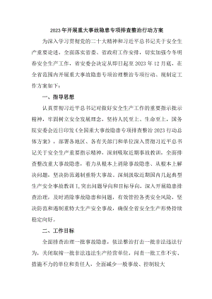 2023年城区开展重大事故隐患排查整治行动方案 （4份）.docx