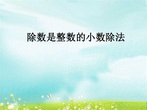 第三课时除数是整数的小数除法精品教育.ppt