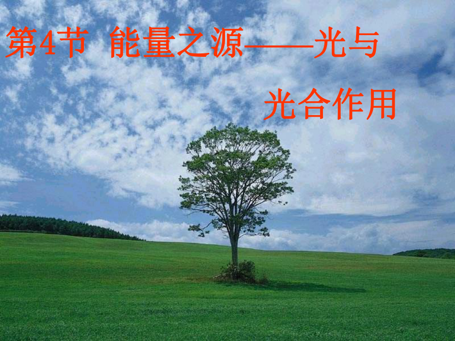 第三节能量之源——光与光合作用精品教育.ppt_第1页