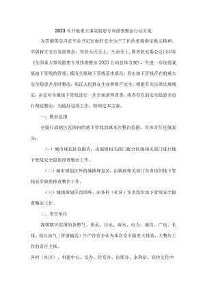 2023年学校开展重大事故隐患排查整治行动实施方案 （合计4份）.docx