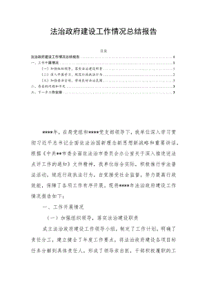 法治政府建设工作情况总结报告.docx