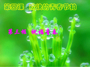 第四课第三框祝福青精品教育.ppt
