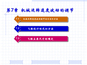 机械设计基础PPT教程第7章 机械运转速度波动的调节.ppt