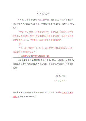 个人承诺书.docx