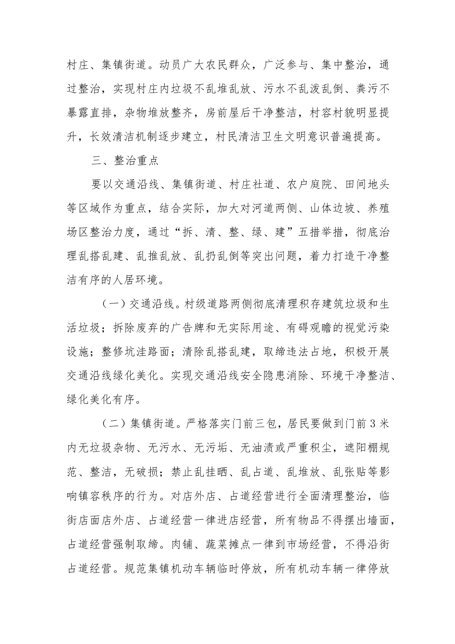 XX镇建设“四美”乡镇专项行动实施方案.docx_第2页