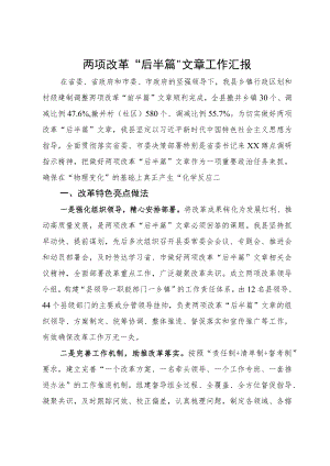 两项改革汇报.docx