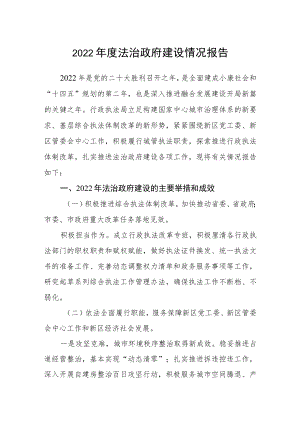 2022年度法治政府建设情况报告.docx