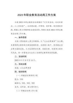 职业技术学院组织开展劳动教育宣传周活动方案4篇.docx