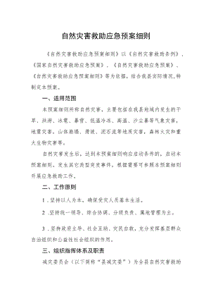 自然灾害救助应急预案细则.docx