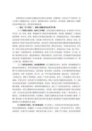 公司主题教育活动总结报告.docx