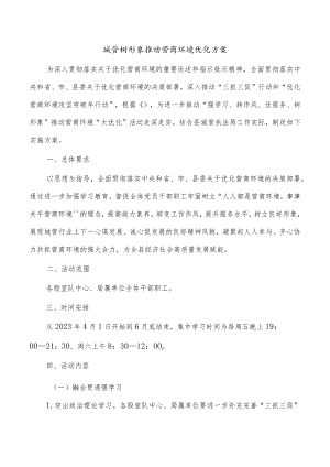 城管树形象推动营商环境优化方案.docx