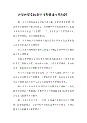 大学教学实验室运行费管理实施细则.docx
